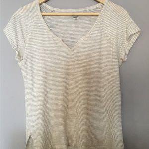 Madewell choral split-neck tee